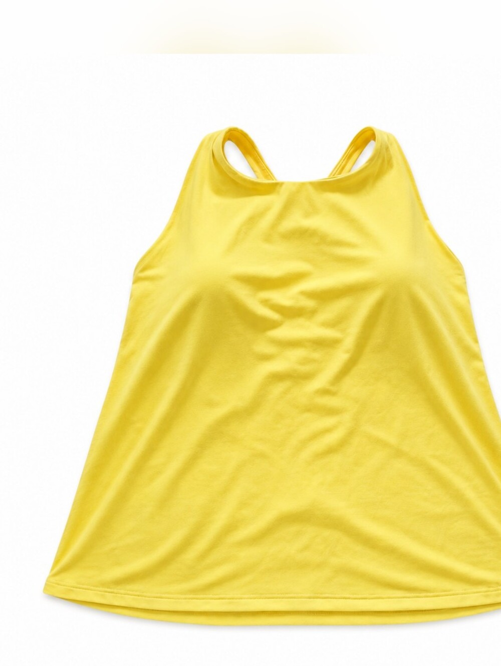 Fabletics Sunny‎ Day Strappy Built-In Bra Tank Yellow 3X NWT